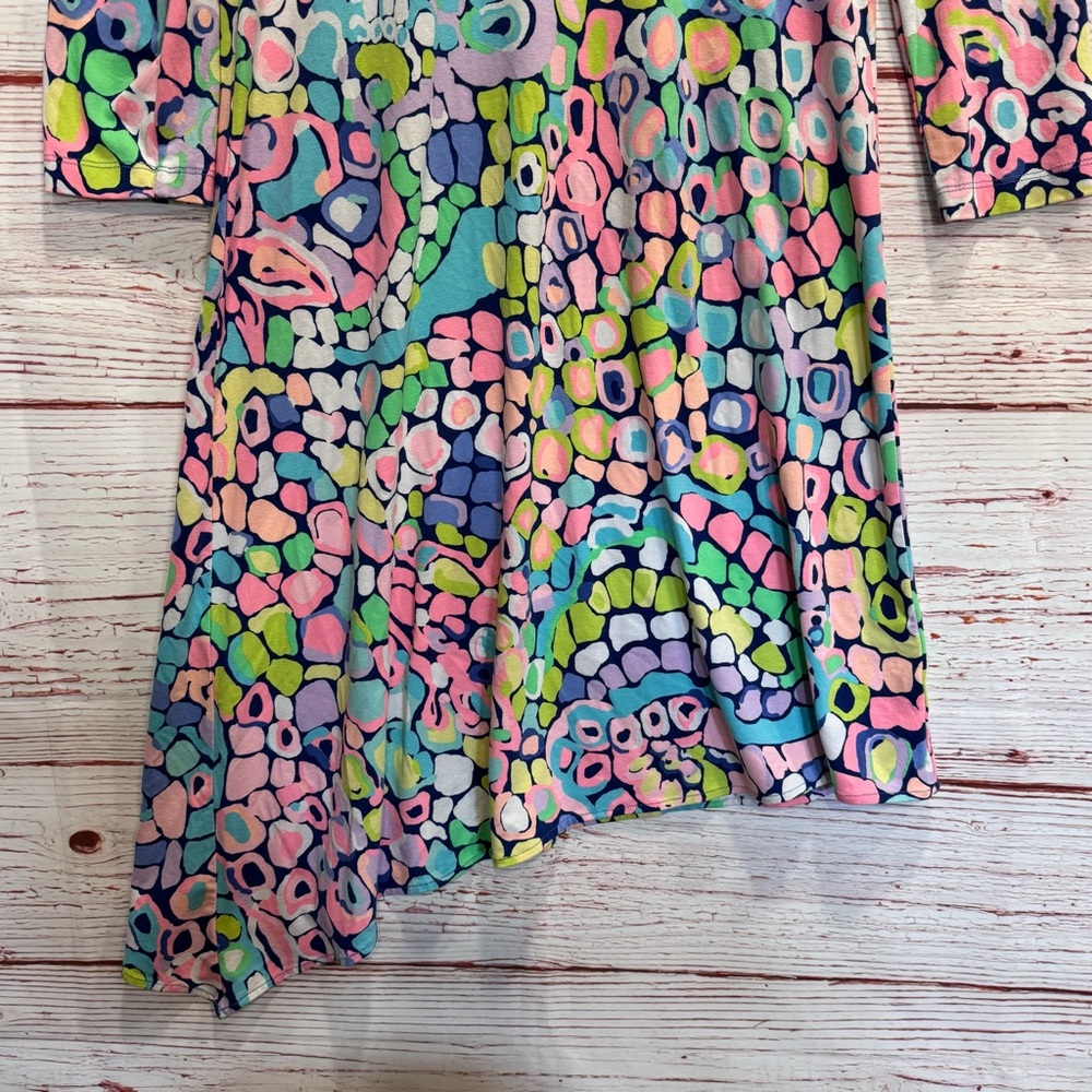 Lilly Pulitzer Ariana Asymmetrical Swing Dress in Multi Gypsy Jungle Sz S - Picture 8 of 14